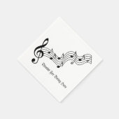 Musikalische Hinweise Serviette (Ecke)