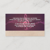 Musikalische Hinweise | Sound Visitenkarte (Rückseite)