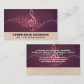 Musikalische Hinweise | Sound Visitenkarte (Vorne/Hinten)