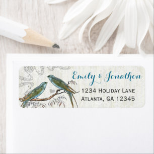 Musikalische Holztextur Vintage Vogelmarken