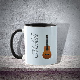 Musikalische Instrumentengitarrist Blue Tasse