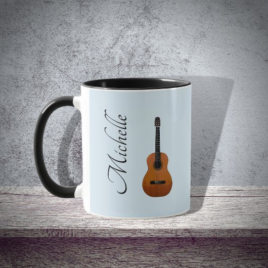 Musikalische Instrumentengitarrist Blue Tasse