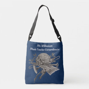 Musikalische Instrumentenmusiklehrerin Tragetaschen Mit Langen Trägern