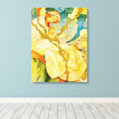 Musikalische Jugendstil Vintag Leinwanddruck (Insitu (Holzboden))