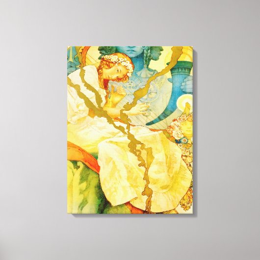 Musikalische Jugendstil Vintag Leinwanddruck (Vorderseite)