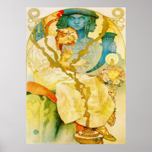 Musikalische Jugendstil Vintag Poster