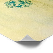 Musikalische Jugendstil Vintag Poster (Ecke)