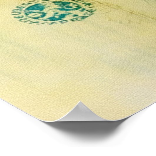 Musikalische Jugendstil Vintag Poster (Ecke)