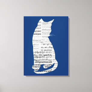 Musikalische Katze Leinwanddruck
