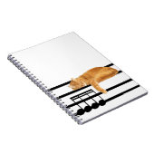 Musikalische Katze Notizblock (Rechte Seite)