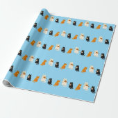 Musikalische Katzen Geschenkpapier (Ungerollt)