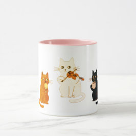 Musikalische Katzen  Tasse