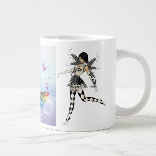 Musikalische Keyboard-Fee Jumbo-Tasse (Rechts)