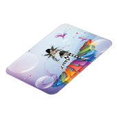 Musikalische Keyboard-Fee Magnet (Linke Seite)