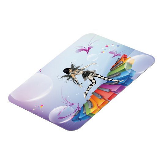 Musikalische Keyboard-Fee Magnet (Linke Seite)