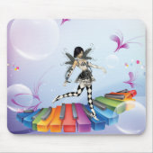 Musikalische Keyboard-Fee Mousepad (Vorne)