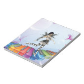 Musikalische Keyboard-Fee Notizblock (Rotiert)