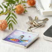 Musikalische Keyboard-Fee Schlüsselanhänger (Seite)