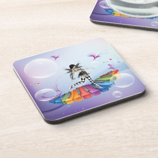 Musikalische Keyboard-Fee Untersetzer (Linke Seite)