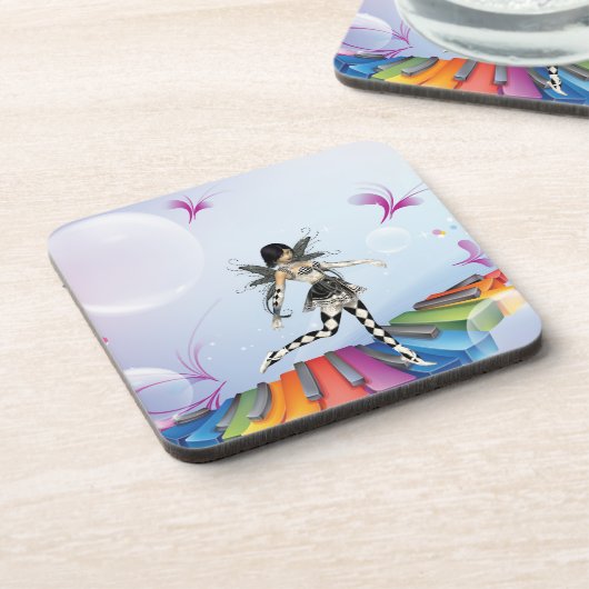 Musikalische Keyboard-Fee Untersetzer (Linke Seite)