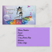 Musikalische Keyboard-Fee Visitenkarte (Vorne/Hinten)