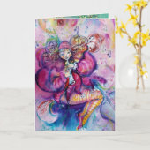 MUSIKALISCHE KLINGE UND PINK GLITZERN glücklicher Karte (Gelbe Blume)