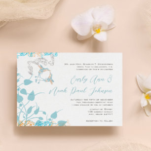 Musikalische Kolibri-Hochzeitseinladung Einladung