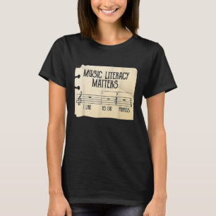 Musikalische Lesefähigkeit ist wichtig, ich esse g T-Shirt