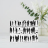 MUSIKALISCHE LEUTE Postkarte (Stehend Vorderseite)