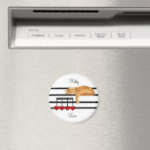 Musikalische Liebe Kitty Cat Magnet (In Situ (Geschirrspüler))