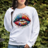 Musikalische Lippen Sweatshirt