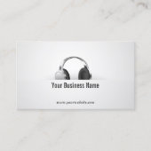 Musikalische Moderne Headphone Music Visitenkarte (Vorderseite)