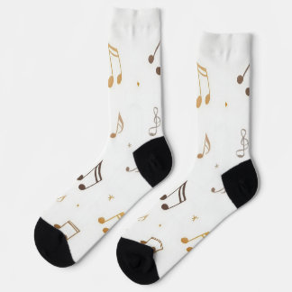 Musikalische Muster Socken