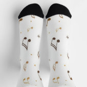 Musikalische Muster Socken (Oben)