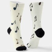 Musikalische Muster Socken (Gewinkelt)