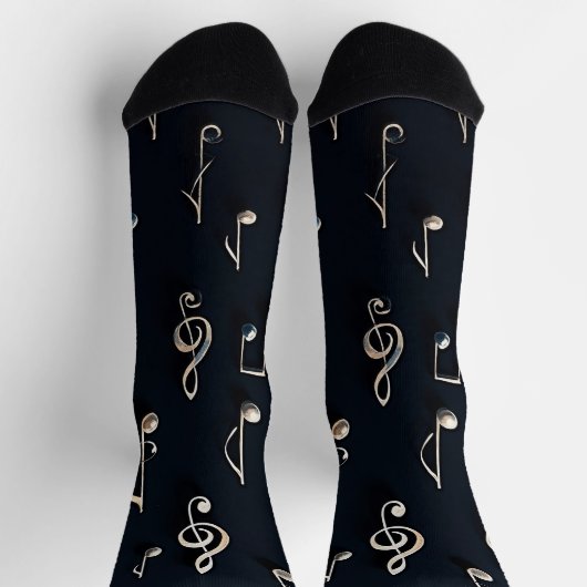 Musikalische Muster Socken (Oben)