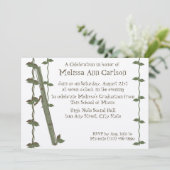 Musikalische Natur/ Bassoon Einladung (Stehend Vorderseite)