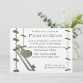 Musikalische Natur/Trombone Einladung (Stehend Vorderseite)