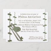 Musikalische Natur/Trombone Einladung (Vorne/Hinten)