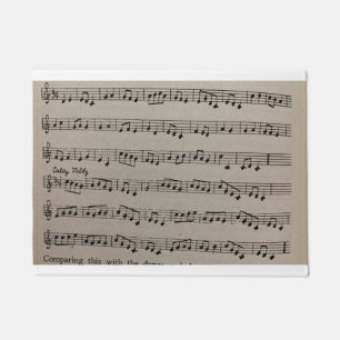 Musikalische Notation klassische Symphonie Musik b Fußmatte