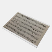 Musikalische Notation klassische Symphonie Musik b Fußmatte (Schrägansicht)