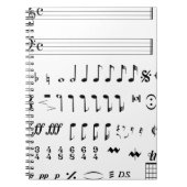 Musikalische Notation Notizblock (Vorderseite)