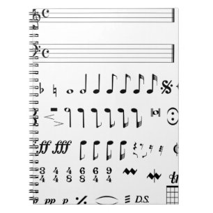 Musikalische Notation Notizblock