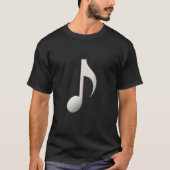 Musikalische Note - acht Note T-Shirt (Vorderseite)