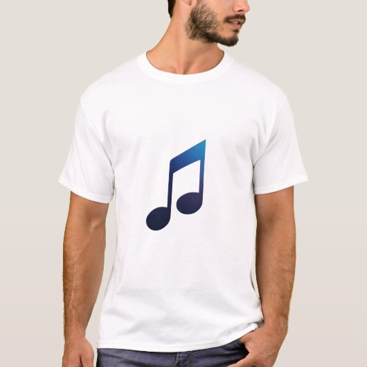 Musikalische Note - acht Note T-Shirt (Vorderseite)