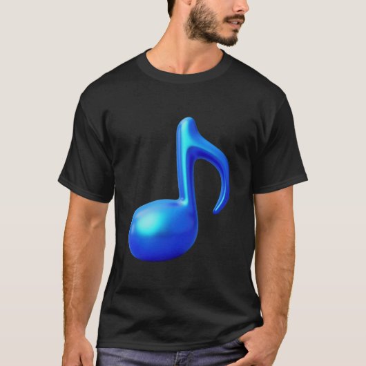 Musikalische Note - acht Note T-Shirt (Vorderseite)