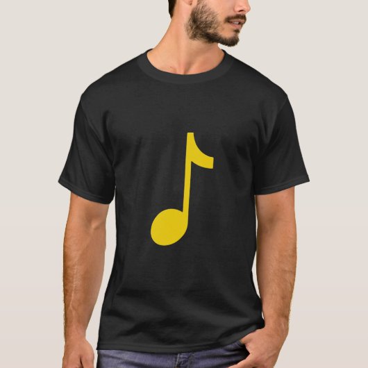Musikalische Note - acht Note T-Shirt (Vorderseite)