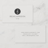 Musikalische Note Business Card Visitenkarte (Vorne/Hinten)