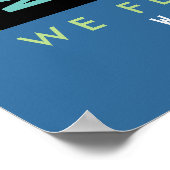 musikalische Note, dreieckige Klammer, Musik inspi Poster (Ecke)