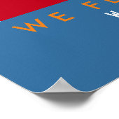 musikalische Note, Gesang, bunte Musik inspiriert Poster (Ecke)